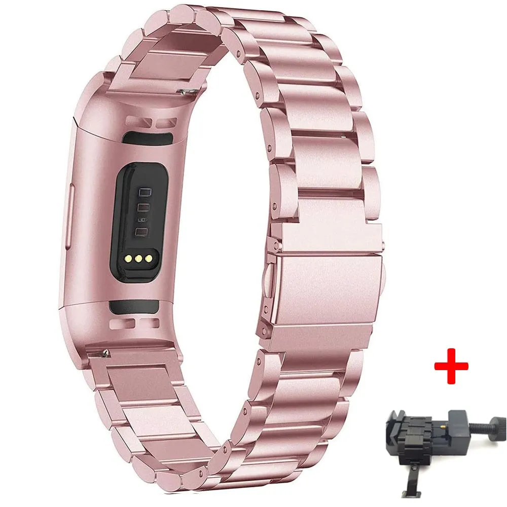 Stainless Steel Link Band for Fitbit charge 3|4