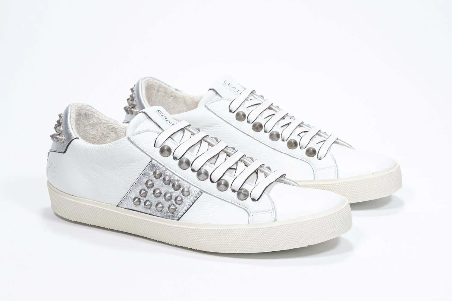 STUDLIGHT | Silver & White  - Low Top - Women