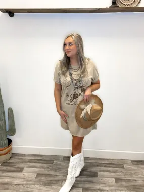 Take Me To The Rodeo Tee Dress