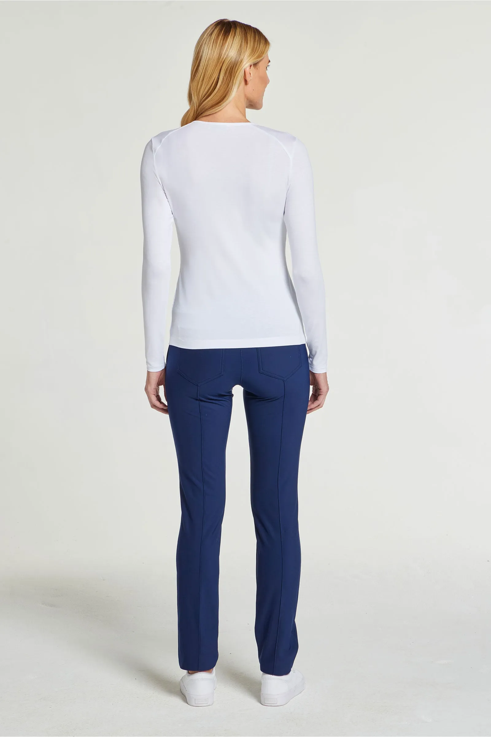 Tony Pima Cotton Long-Sleeve Top