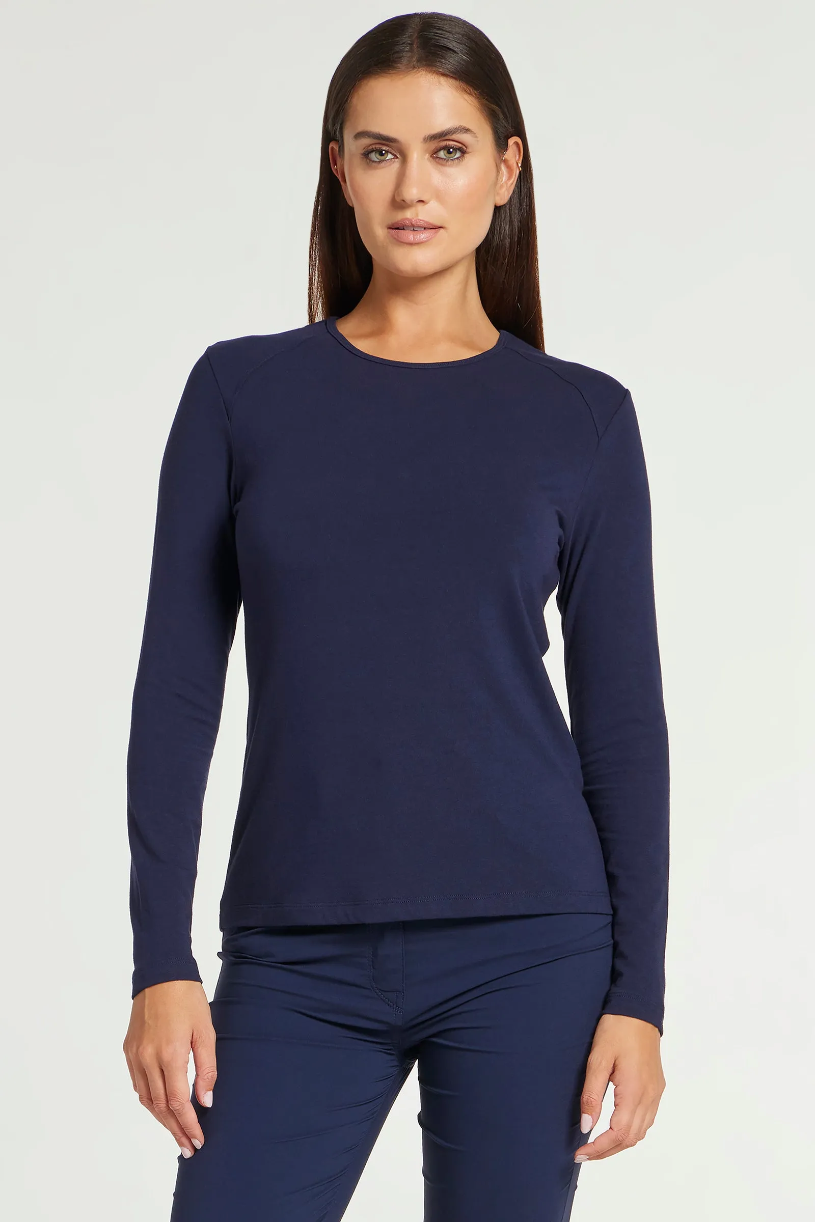 Tony Pima Cotton Long-Sleeve Top