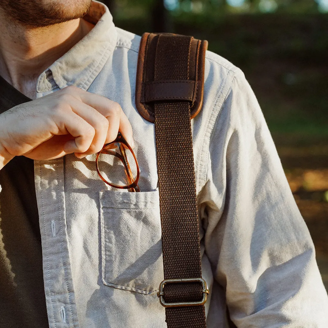 Walker Leather Messenger Bag | Vintage Oak